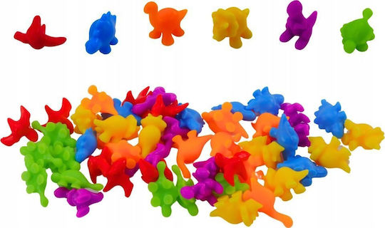 Leantoys Educational Sorting Set Learning Colors Counting Dinosaurs 48 Pcs