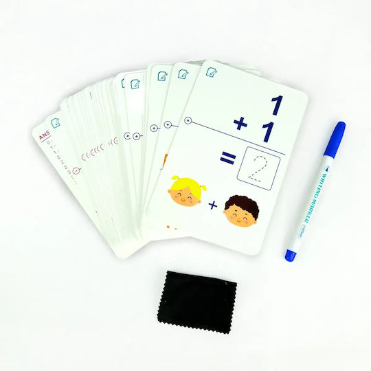 Mideer Write & Wipe Math Cards – Επαναχρησιμοποιούμενες Εκπαιδευτικές Κάρτες Μαθηματικών 3+ Ετών