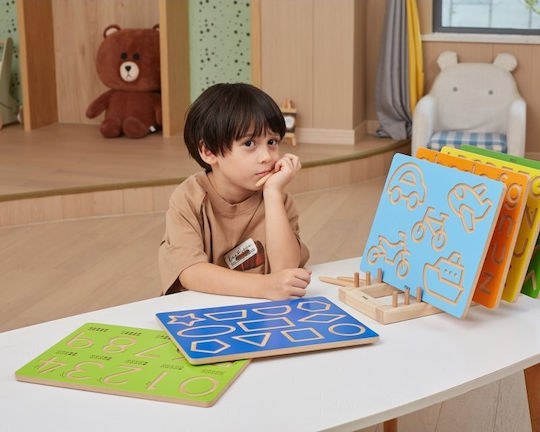 Viga Toys Joc Educațional Litere și numere din Lemn