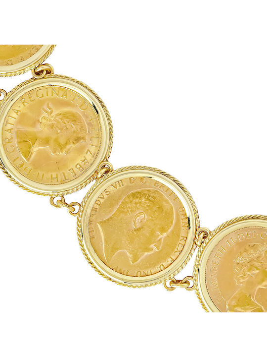 Kiriakos Gofas Women's Bracelet from 14K Gold 20cm