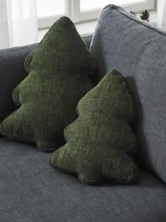 Christmas Decorative Pillow Xmas 283/07 Sage Green Gofis Home Polyester 35x45