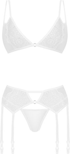 Sp Ingina 3pcs White Sexy Lingerie Set