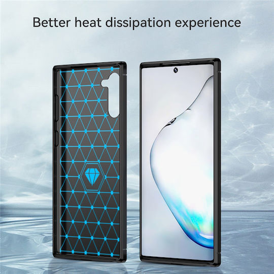 Techsuit Carbon Umschlag Rückseite Silikon / Kunststoff Schwarz (OnePlus 15 Serie 2025)