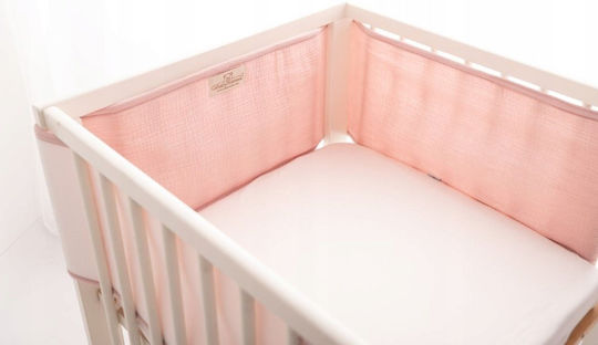 Crib Bumpers Classic Inside Pink 30x180cm