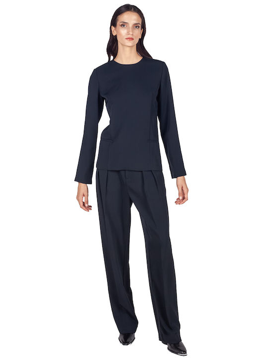 Women's Blouse Long Sleeve Black