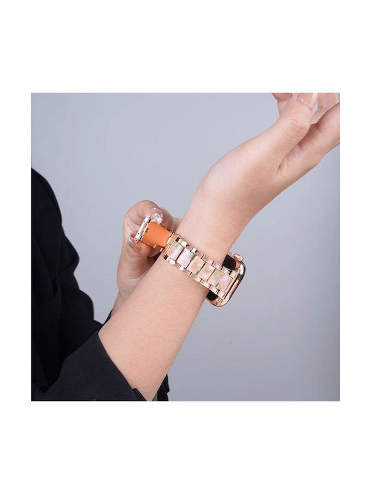 Metal Watch Strap Resin Samsung Galaxy Watch 7 6 5 Fe Black White