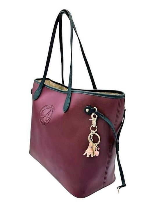 Set Fabric Women's Tote Bag Bordeaux
