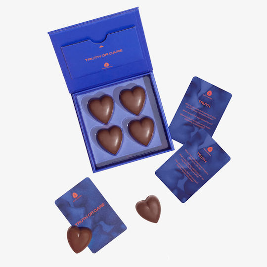 Oh Collective Date Night Bonbons Cremiger Karamell-Füllung Schokoladen Αφροδισιακά Σchokoladentäfelchen Maca Ginseng & Liboost 50gr