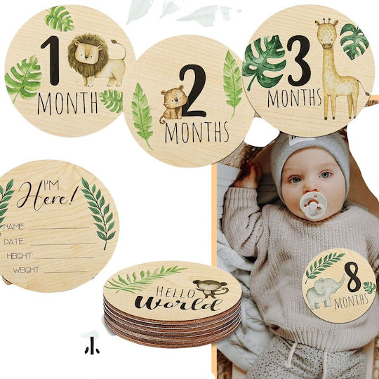 Queen Mother Baby Keepsake Gift made of Wood 7pcs