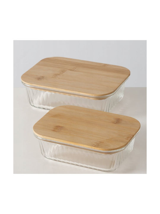 Boltze Bamboo Lunch Box 2pcs
