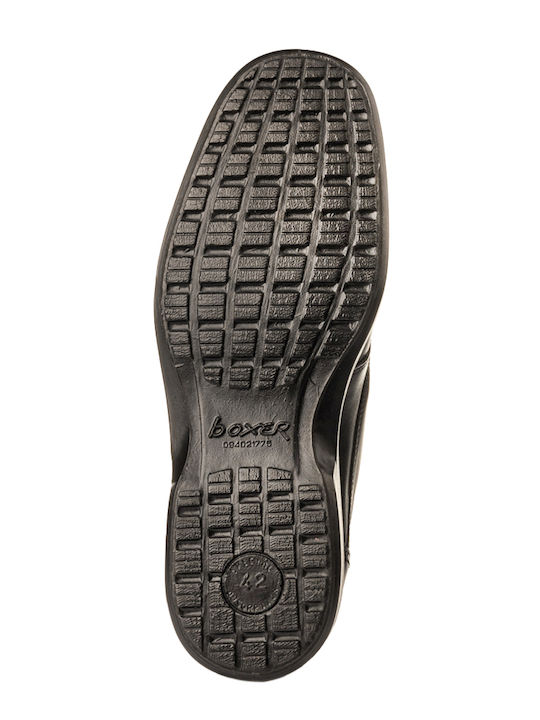 Leder Herren Freizeitschuhe Schwarz