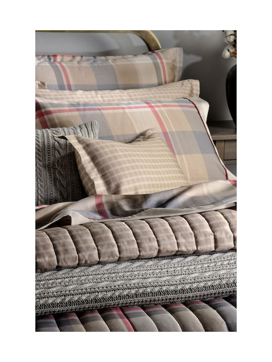 Down Town Home 865 Brady Pillowcase Set with Envelope Cover Multicolour 52x75cm.