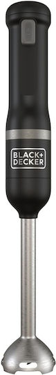 Black & Decker Ραβδομπλέντερ με Ανοξείδωτη Ράβδο Μαύρο
