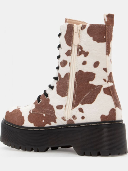 Stiefeletten Damen Braun