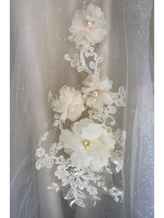 Children's Dress Tulle Ivory-champagne