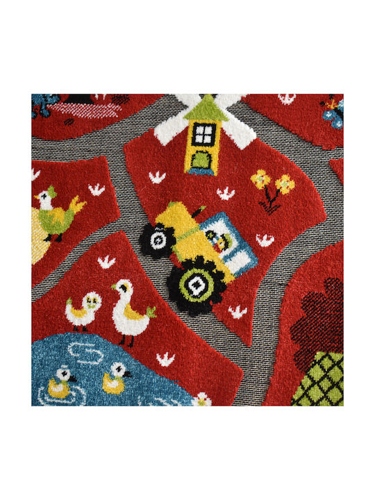 Ферма Детска игрална пътека Червен 160x210см