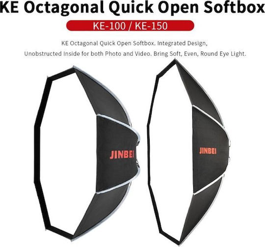 Softbox Jinbei Ke-100 Cm Octa Asamblare Rapidă Bowens