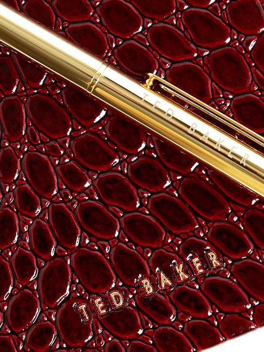 Audrry Croc Effect Small Women's Wallet Classic Burgundy