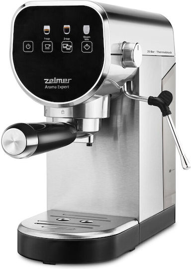 Zelmer Automatic Espresso Machine 1360W Pressure 20bar Silver ZCM7300
