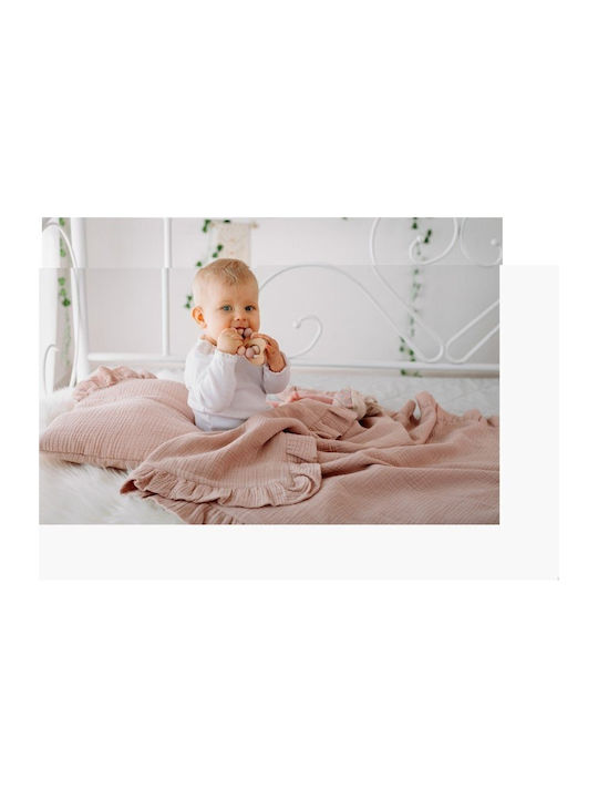 Pulp Pulp Pătură Pepinieră Swaddling pături 100% bumbac Bej 90x100cm