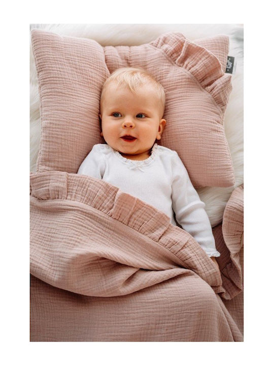 Pulp Pulp Pătură Pepinieră Swaddling pături 100% bumbac Bej 90x100cm