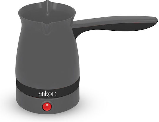 Ankor Electric Greek Coffee Pot 1000W with Capacity 400ml Gray