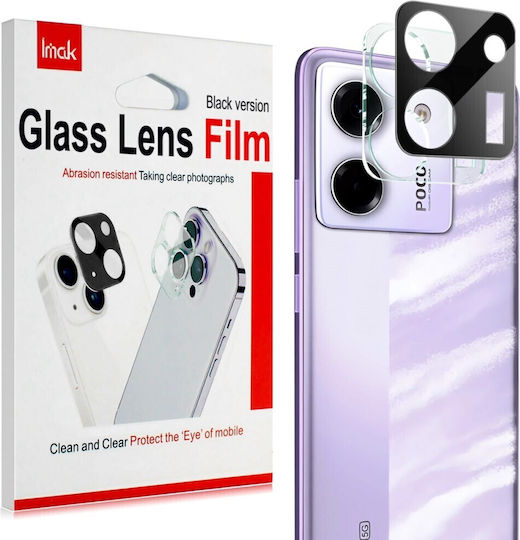 Imak Προστασία Κάμερας Tempered Glass Μαύρο για το Xiaomi Poco M7 Pro 5G