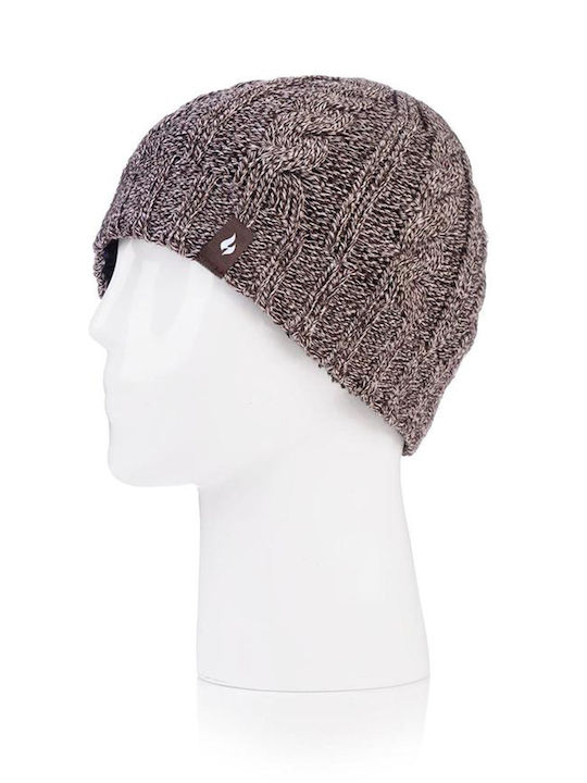 80113 Beanie Beanie with Rib Knit Fawn