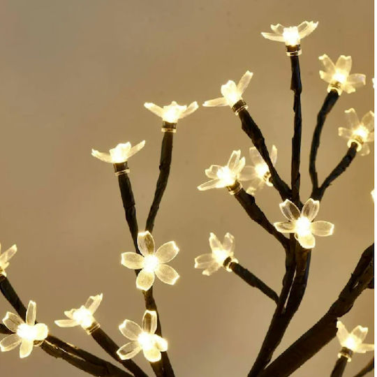 Beleuchtetes Dekoratives Baumchen mit Blumen – LED 50cm 48 Lampen Warmweiß Beleuchtetes Dekoratives Baumchen mit Blumen – LED 50cm 48 Lampen Warmweiß