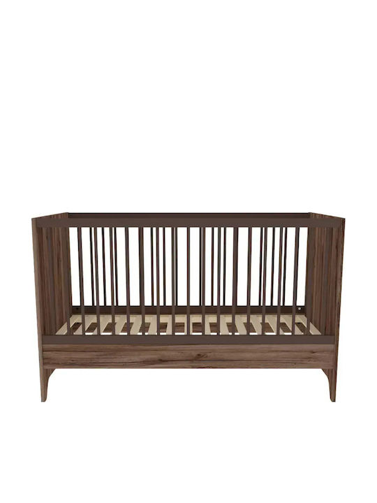Faktum Βρεφική Κούνια Καφέ για Στρώμα 70x140cm