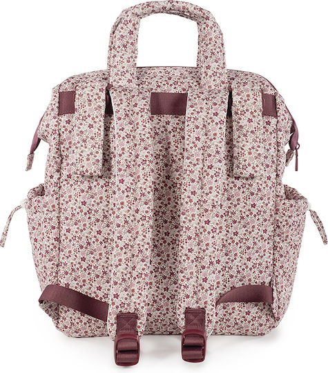 Pasito a Pasito Diaper Bag Burgundy 29x40x17cm.