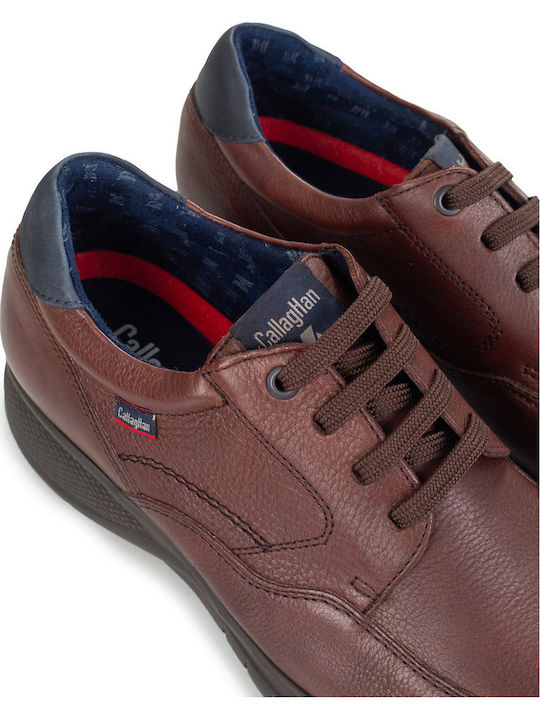 Leder Herren Freizeitschuhe Marron 12700