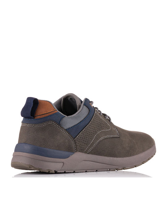 Men's Synthetic Leather Casual Shoes Gray