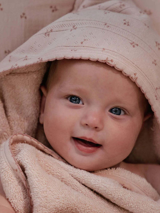 Little Dutch Baby Hooded Towel with Hood Pure Blossom 100x100cm
