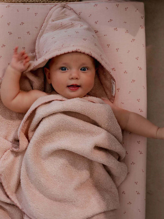 Little Dutch Baby Hooded Towel with Hood Pure Blossom 100x100cm