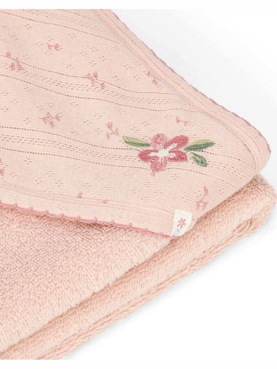 Little Dutch Baby Hooded Towel with Hood Pure Blossom 100x100cm