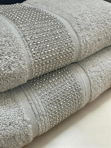 Linea Home Face Towel Gray 2 Pieces Weight 500gsm