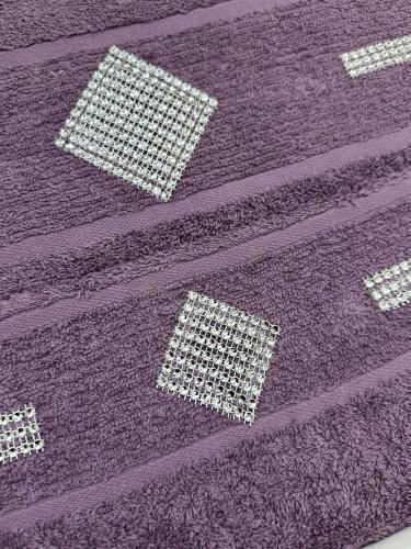 Linea Home Set of Towels 2 pcs Diamond Lavender Weight 500gsm