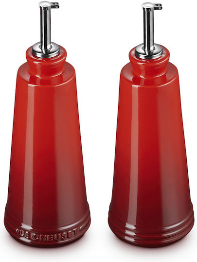Le Creuset Oil & Vinegar Set with Salt & Pepper made of Porcelain with Flow