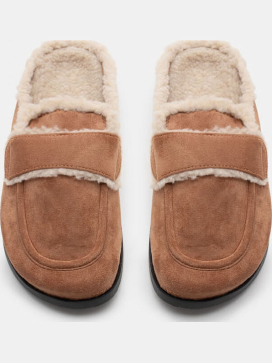 Closed Women's Slippers Brown