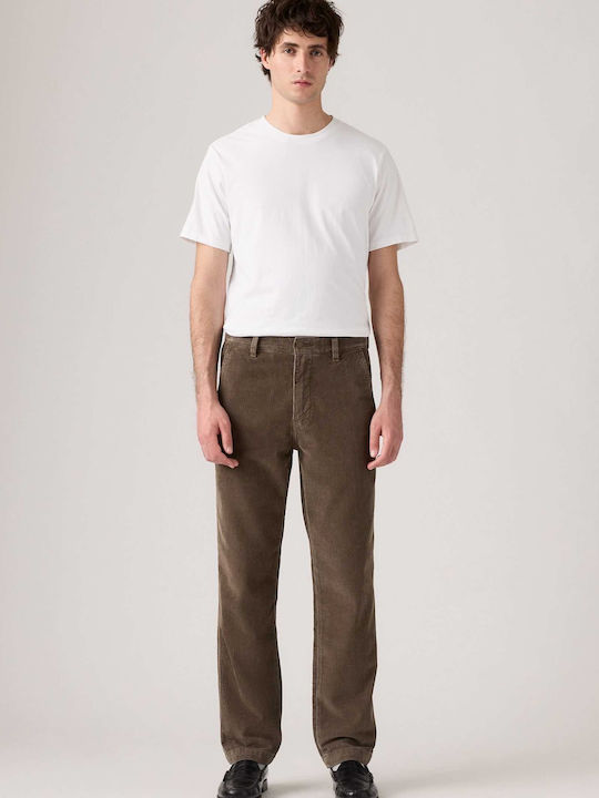 Xx Authentic Trousers Chino in Relaxed Fit Coffee