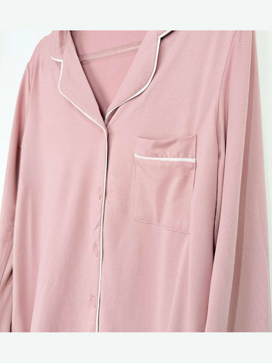 Fuanna Winter Women's Pyjama Set Pink