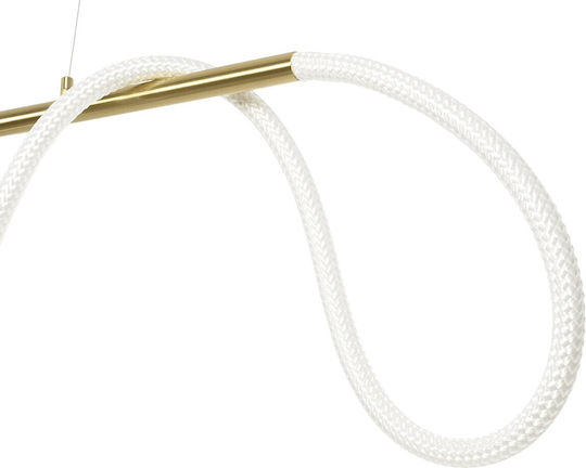 kelvo Glow Pendant Light White 180x30x40cm