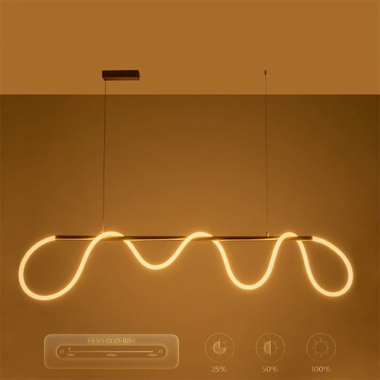 kelvo Glow Pendant Light White 180x30x40cm