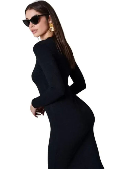 Midi Dress Black CN141G01KNL-Black