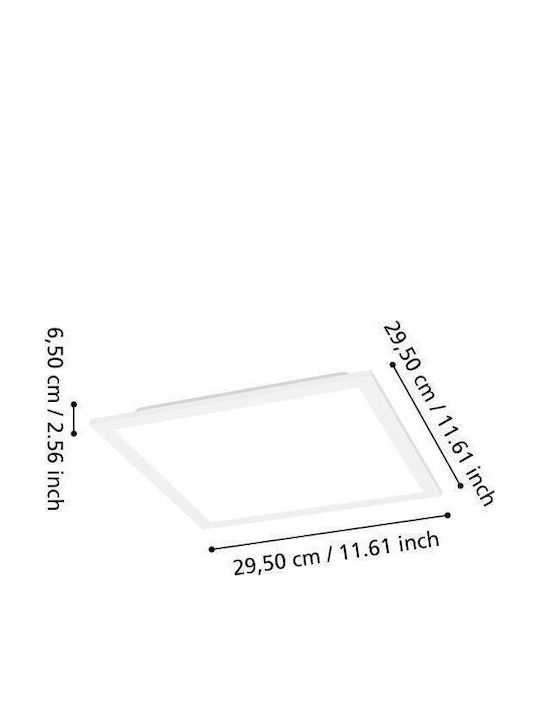 Eglo LED Panel mit RGBW Beleuchtung