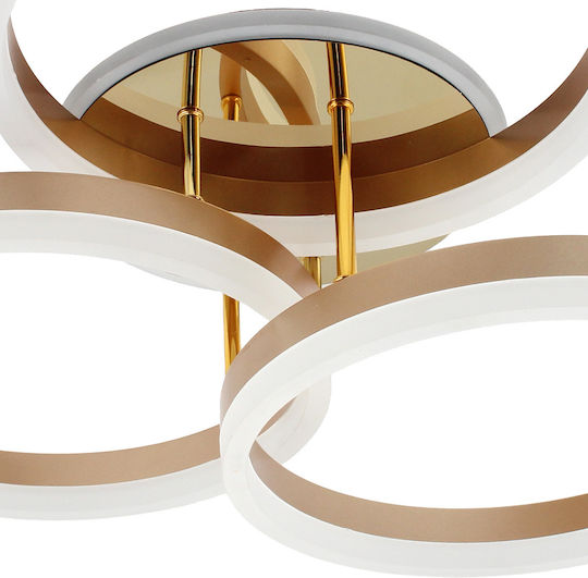 Keskor Deckenleuchte 55cm Gold mit Integrierter LED