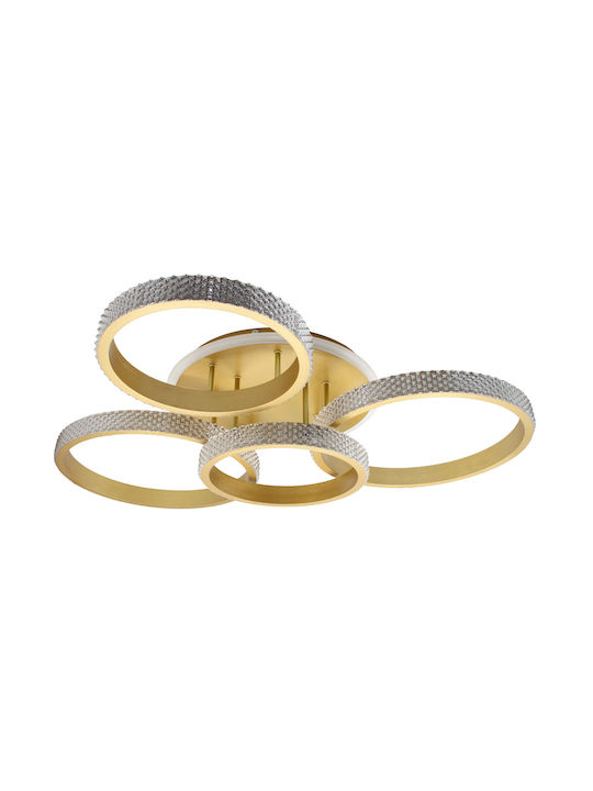 Keskor Deckenleuchte 93cm Gold mit Integrierter LED