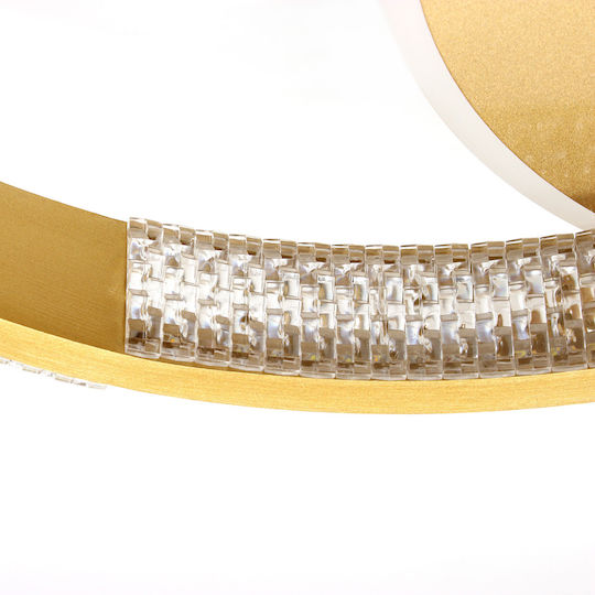 Keskor Deckenleuchte 60cm Gold mit Integrierter LED