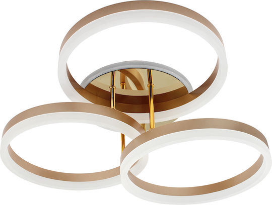 Keskor Deckenleuchte 55cm Gold mit Integrierter LED